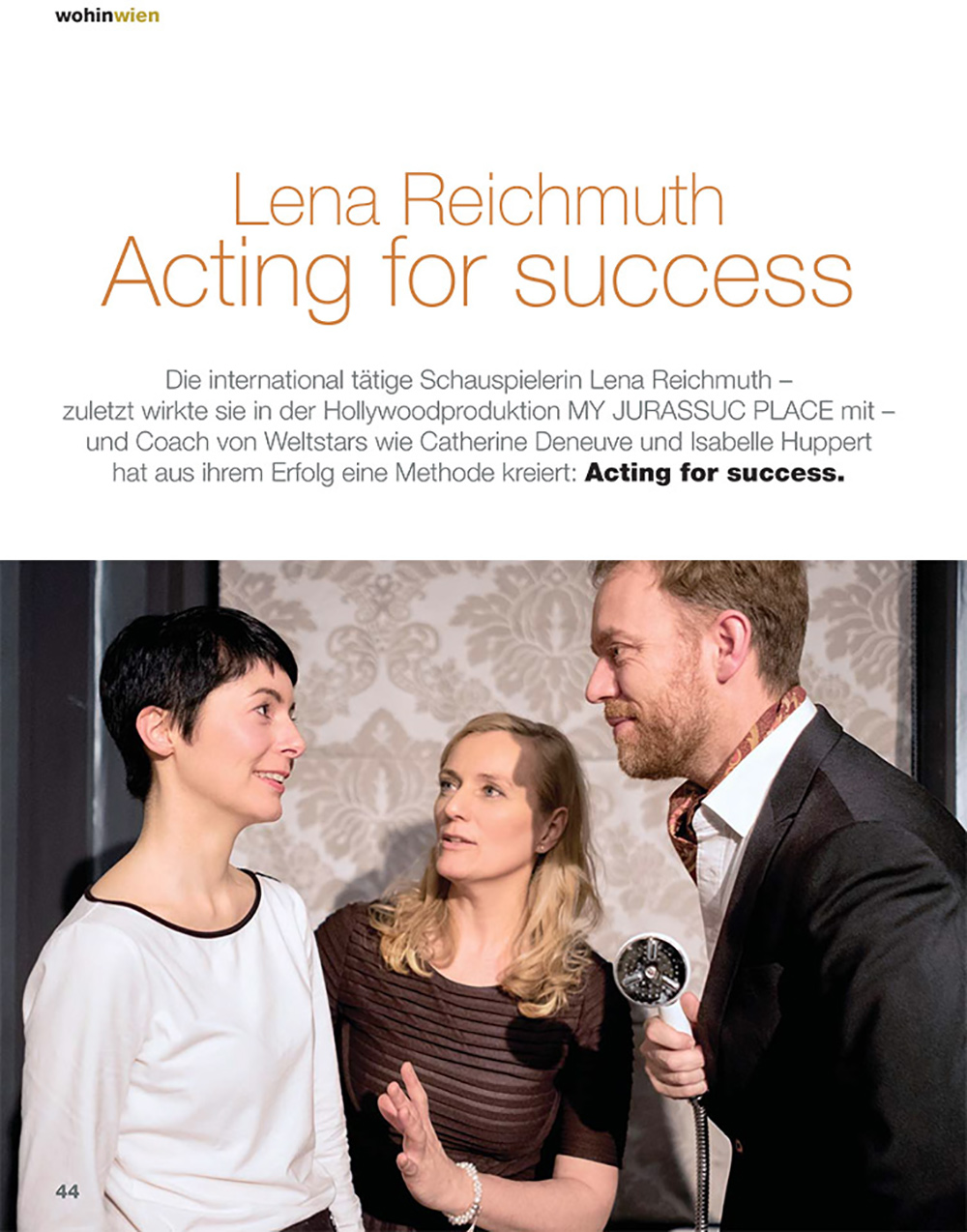 ACTING FOR SUCCESS by Lena Reichmuth - "wohin wien"